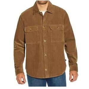 Men's GAP Corduroy Shirt - Brown - Medium